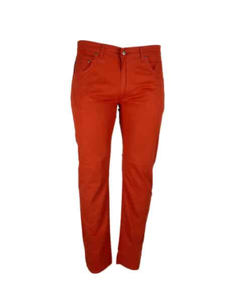 Duże rozmiary męskie spodnie pomarańczowe model 529