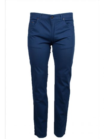 Niebieskie spodnie cienkie materiałowe Divest model 536